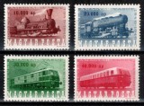Ungaria 1946, Mi #943-946**, seria, Cai Ferate, tren, locomotiva, MNH. Cota 14 &euro;!