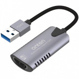Adaptor Audio Si Video HDMI la USB OEM US302, Pentru Laptop, Gri