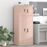 Cumpara ieftin Dulap de depozitare 2 buc. Roz 60 x 40 x 145 cm Otel Blocat
