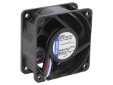 Ventilator axial 24VDC 60x60x25mm 66m3/h 48dBA bilă