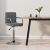 VidaXL Scaun de bar, gri deschis, material textil
