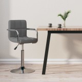 VidaXL Scaun de bar, gri deschis, material textil