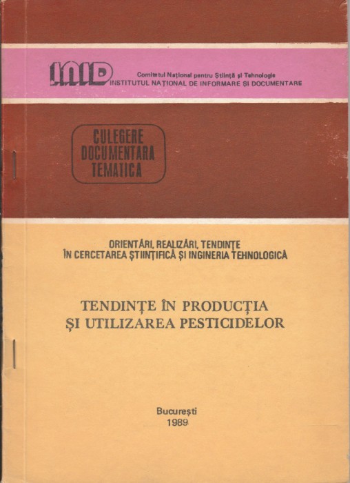 Tendințe &icirc;n producția și utilizarea pesticidelor