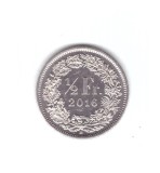 Moneda Elvetia 1/2 franc 2016, stare buna, curata