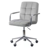 Scaun birou copii OFF 328V, ergonomic, catifea, inaltime reglabila, rotativ, 80 kg