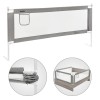 Bara de protectie anti-cadere pentru pat Leziter 200 cm, pliabila, gri/alb