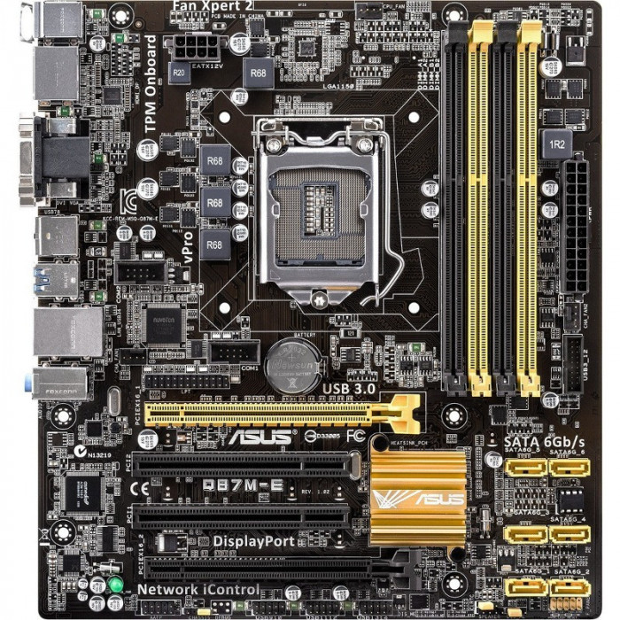 Placa de baza ASUS Q87M-E, Socket 1150, SATA3, 4x DDR3, USB 3.0, HDMI, DVI, VGA