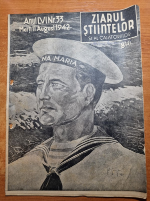 ziarul stiintelor si al calatoriilor 11 august 1942-marea si marinarii nostri foto