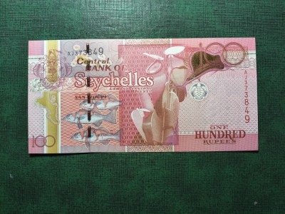 SEYCHELLES 100 RUPEES UNC foto