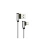 Cablu micro USB 1m DIAMOND EDITION argintiu V-TAC