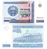 Uzbekistan 10 000 Sum 2017 P-84 UNC