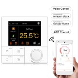 Termostat Digital Wifi programabil ecran Lcd Control Vocal Smartphone android ios alb, BEOK