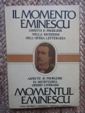 ASPECTE SI PROBLEME IN RECEPTAREA OPEREI LITERARE MOMENTUL EMINESCU