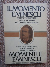 ASPECTE SI PROBLEME IN RECEPTAREA OPEREI LITERARE MOMENTUL EMINESCU