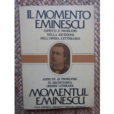 ASPECTE SI PROBLEME IN RECEPTAREA OPEREI LITERARE MOMENTUL EMINESCU