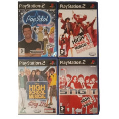 Joc PS2 Pop Idol + High School Musical + Dance 3 + Sing It