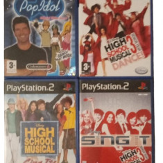 Joc PS2 Pop Idol + High School Musical + Dance 3 + Sing It