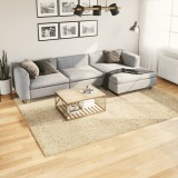 vidaXL Covor pufos &quot;PAMPLONA&quot; cu fire &icirc;nalte, auriu modern, 200x280 cm