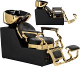 Scafa coafor Aaron pentru salonul de coafură și frizerie cu bol ceramic mobil armătură baterie si cască