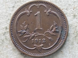 AUSTRIA-1 HELLER 1912, Europa, Bronz