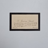 Carte de Vizita: G. ionescu Sistesti, Bucuresti, Membru al Academiei Romane, prof. univ., creator al Institutului de Cercetari Agronomice Romane