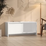 vidaXL Comodă TV, alb, 90x35x40 cm, PAL