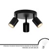 Lustra Joom cu Proiectoare Rotund 3XGU10 Negru, Alessandro DESIGN