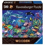 Cumpara ieftin Puzzle Lemn Lumea Subacvatica, 500 piese, Ravensburger