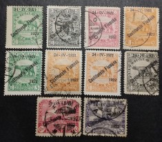 Italia posta Fiume - lot 10 timbre uzate