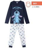 Pyjama de Iarnă pentru Copii 6-14 Ani Stitch Băieți (set 5 buc.) (67005)