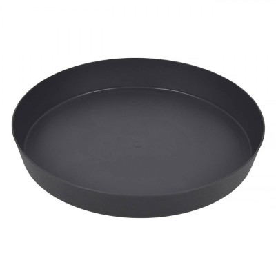 Farfurie Ghiveci Flori, Plastic, Diametru 19cm, &amp;Icirc;nălțime 3cm, Antracit foto