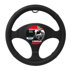 Husa volan piele neagra, diametru 37-39cm AutoDrive ProParts