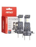 Set 2 leduri auto H7, H18 Canbus, 60W, 5600 Lm, 6000k, 12V, Amio