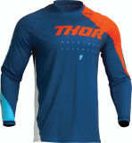 Tricou motocross/enduro Thor Sector Edge, culoare albastru/portocaliu, marime S Cod Produs: MX_NEW 29107146PE