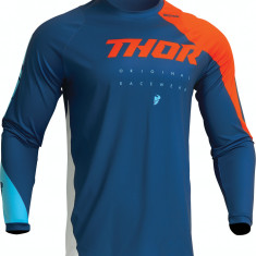 Tricou motocross/enduro Thor Sector Edge, culoare albastru/portocaliu, marime M Cod Produs: MX_NEW 29107147PE