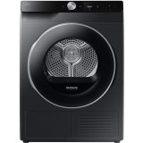 Uscator de rufe Samsung DV90T6240LB/S7, Pompa de caldura, 9 kg, Clasa A+++, Optimal Dry, Air Wash, Wifi SmartThings, AI Control, Negru