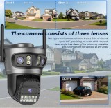 Camera Video IP Rotativa 360&deg; 6K TRIPLĂ WiFi