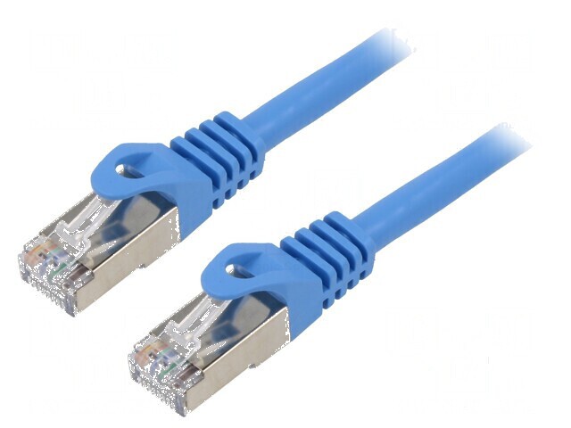 Patch cord F/UTP 6 litat CCA PVC albastru 3m 26AWG