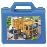 Puzzle Cuburi Vehicule, 12 Piese, Ravensburger