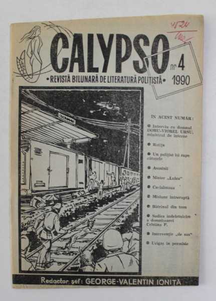 CALYPSO - REVISTA BILUNARA DE LITERATURA POLITISTA , NR. 4 , 1990