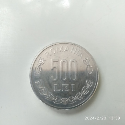 -Y- MONEDA ROMANIA 500 LEI 1999 AUNC foto