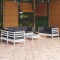 vidaXL Set mobilier de grădină cu perne, 8 piese, lemn masiv pin