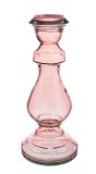 Set 4 sfesnice sticla roz Jody 17x40 cm
