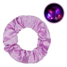 Elastic pentru par, 10 lumini LED, 3 moduri de iluminare, mov