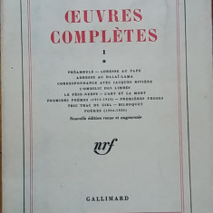 Antonin Artaud - Oeuvres Completes (Opere complete vol.1) poeme scrisori teatrul