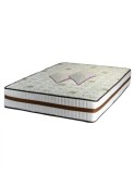 Set Saltea ortopedica cu arcuri, Lotus Forte Super Ortopedic 140x190x30cm, fermitate mediu spre tare, plasa de arcuri Bonell, fara vara-iarna, banda d