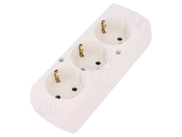 Conector alimentare AC mamă Schuko 16A