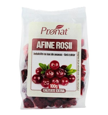 Afine Rosii Uscate (Merisoare) Pronat 100gr foto