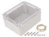 Carcasa universala HAMMOND RZ0212C Policarbonat IP65, 90x115x55mm, Capac transparent, Gri deschis