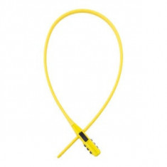 Anti-furt cu lacăt Combi Zip Lock OXFORD colour yellow 470mm